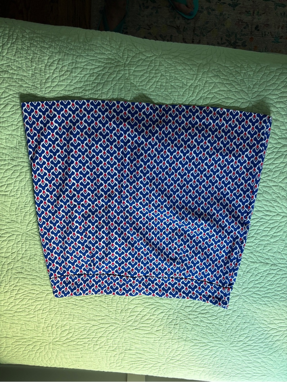 Blue Geometric Golf Skirt